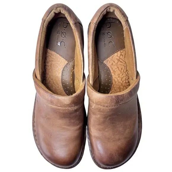 CLOGS Peggy Brown Vegan Leather B.O.C. Boho Women Size 6.5 Festival Earthy - Picture 4 of 8